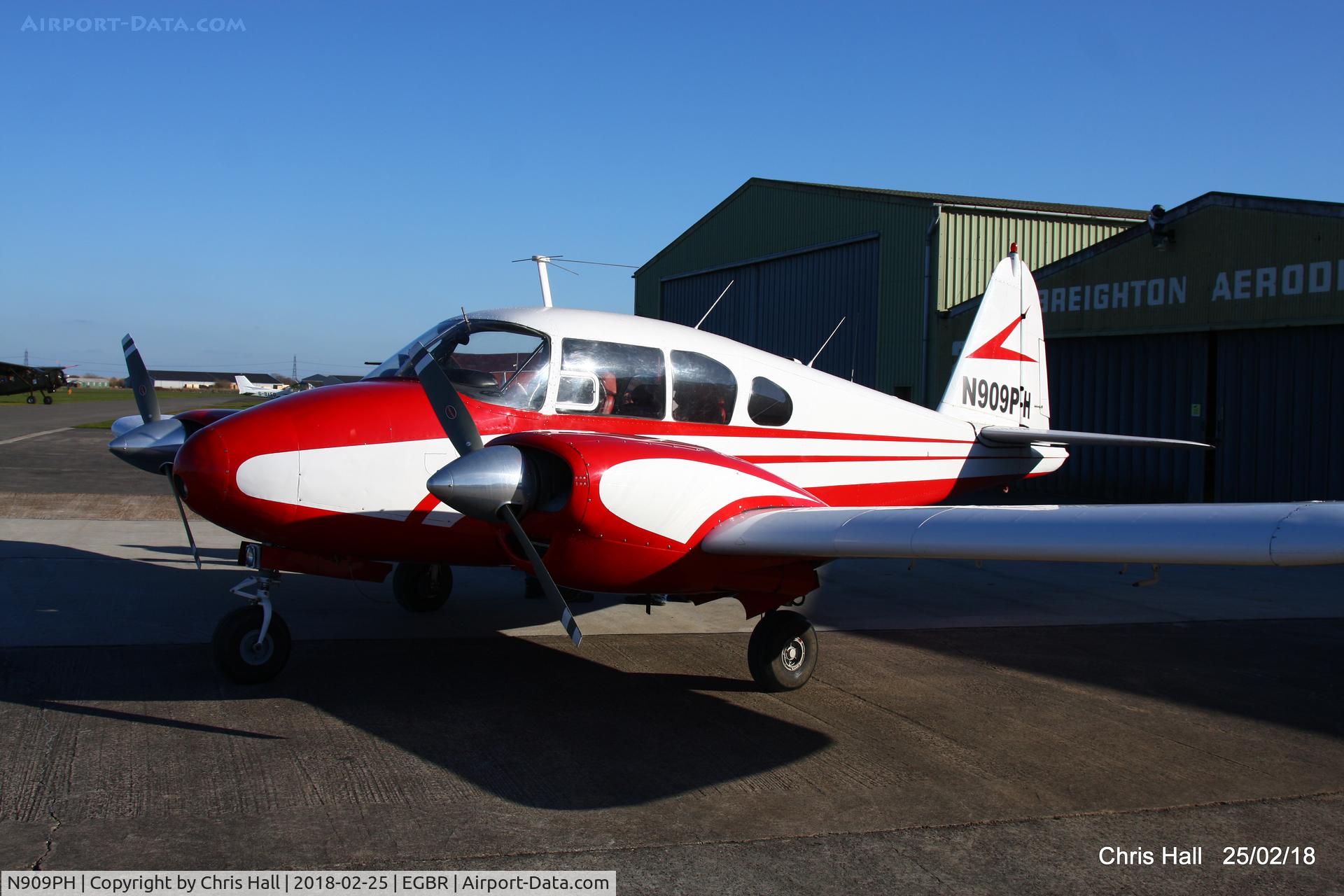 N909PH, Piper PA-23-160 Apache C/N 23-1800, at Breighton