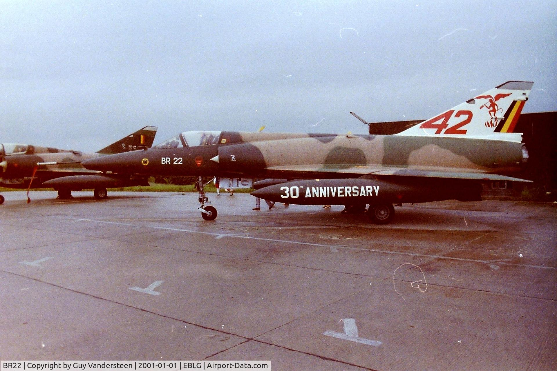 BR22, SABCA Mirage 5BR C/N 322, Open Door 3W Tac Bierset 1983