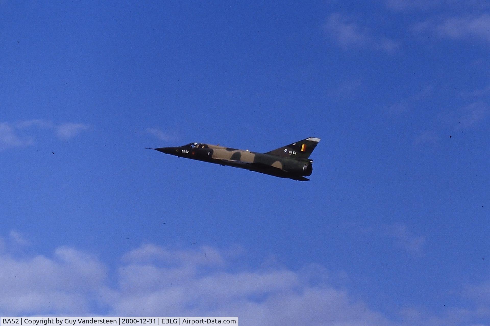 BA52, Dassault Mirage 5BA C/N 52, Open Door 3W Tac Bierset 1983