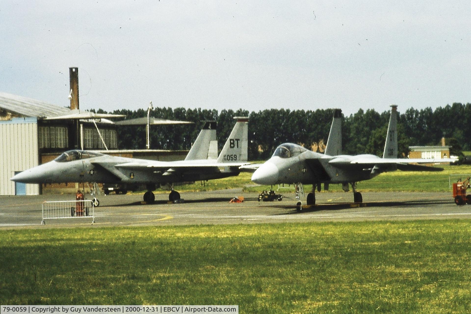 79-0059, 1979 McDonnell Douglas F-15C Eagle C/N 0604/C128, Open Door Chiévres AB 1983