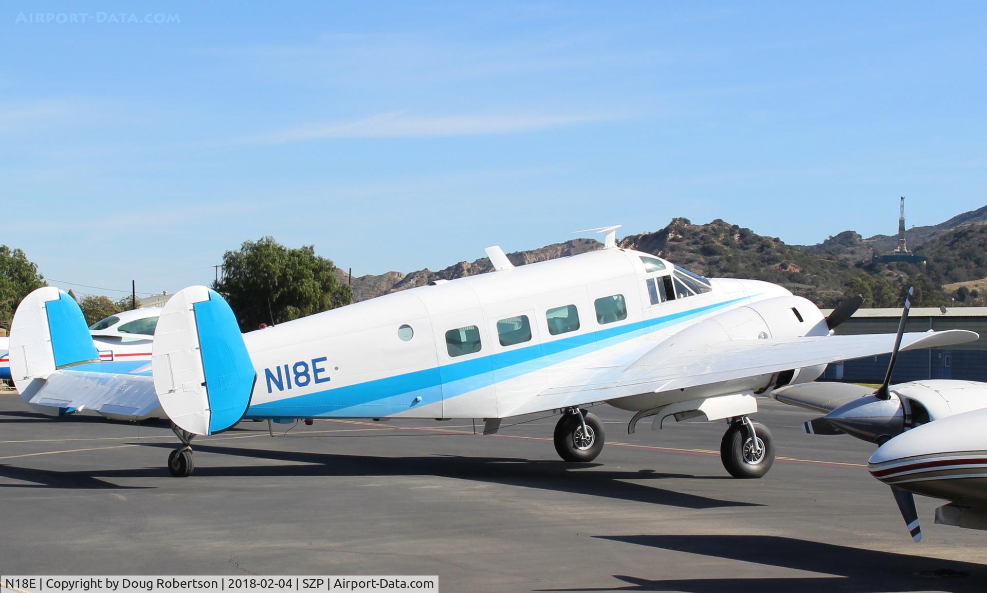 N18E, 1958 Beech E18S C/N BA-383, 1958 Beech SUPER E18S, two P&W R985 450 Hp Wasp Jrs.