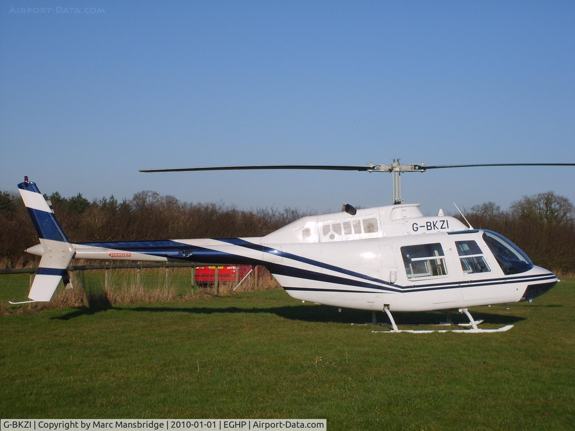 G-BKZI, 1967 Bell 206B JetRanger III C/N 118, Parked at Popham airfield EGHP