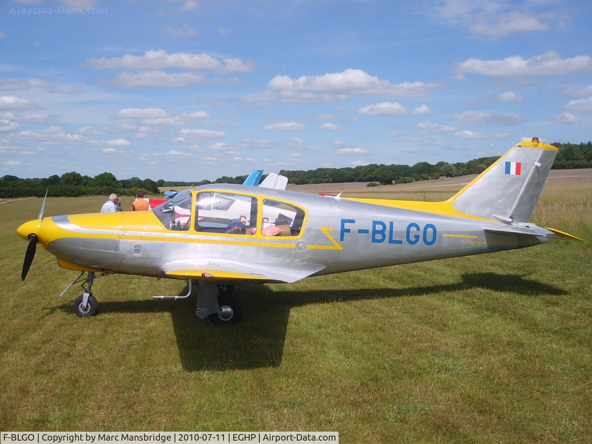 F-BLGO, 1960 Procaer F-15A Picchio C/N 10, Parked at Popham airfield EGHP