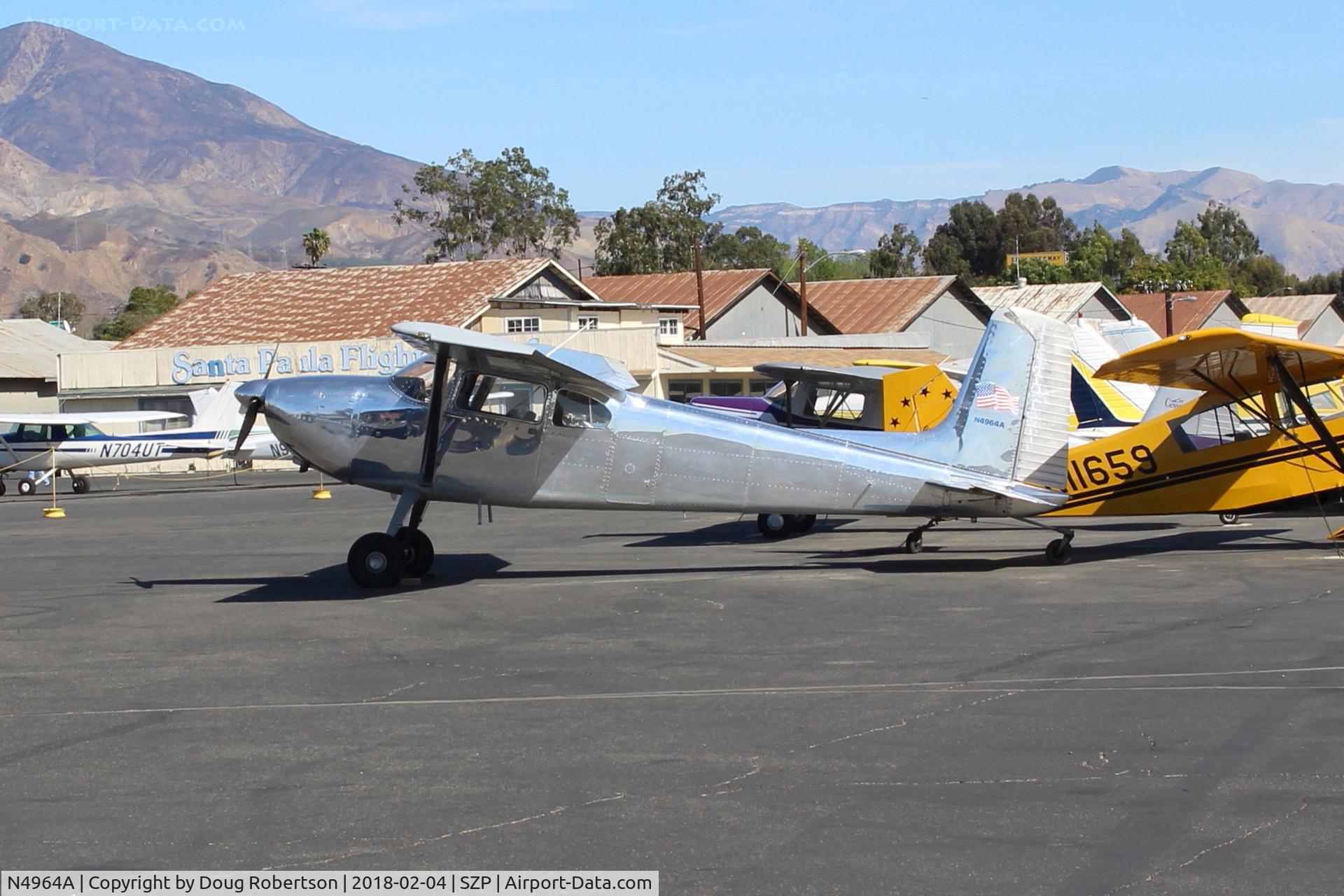 N4964A, 1956 Cessna 180 C/N 32361, 1956 Cessna 180, Continental 0-470-A 225 Hp