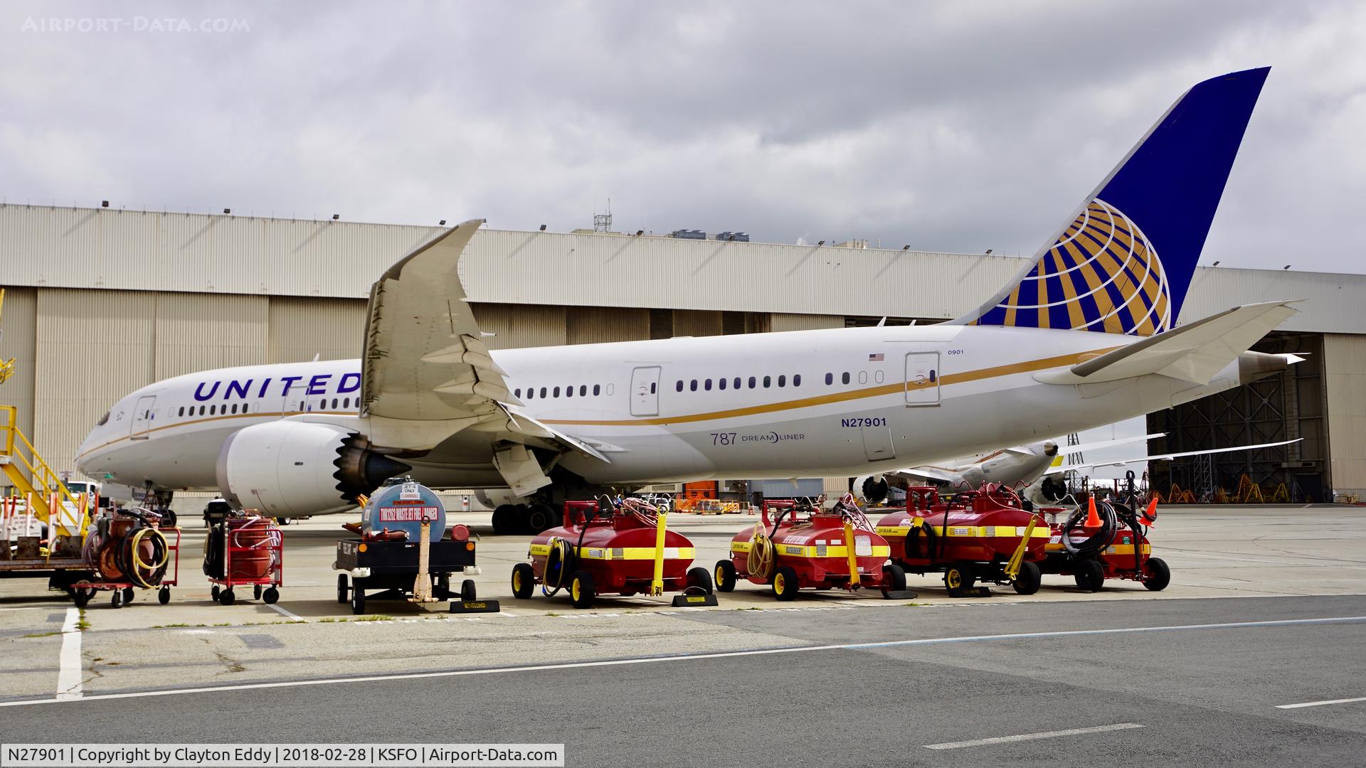 N27901, 2012 Boeing 787-8 Dreamliner C/N 34821, SFO 2018.