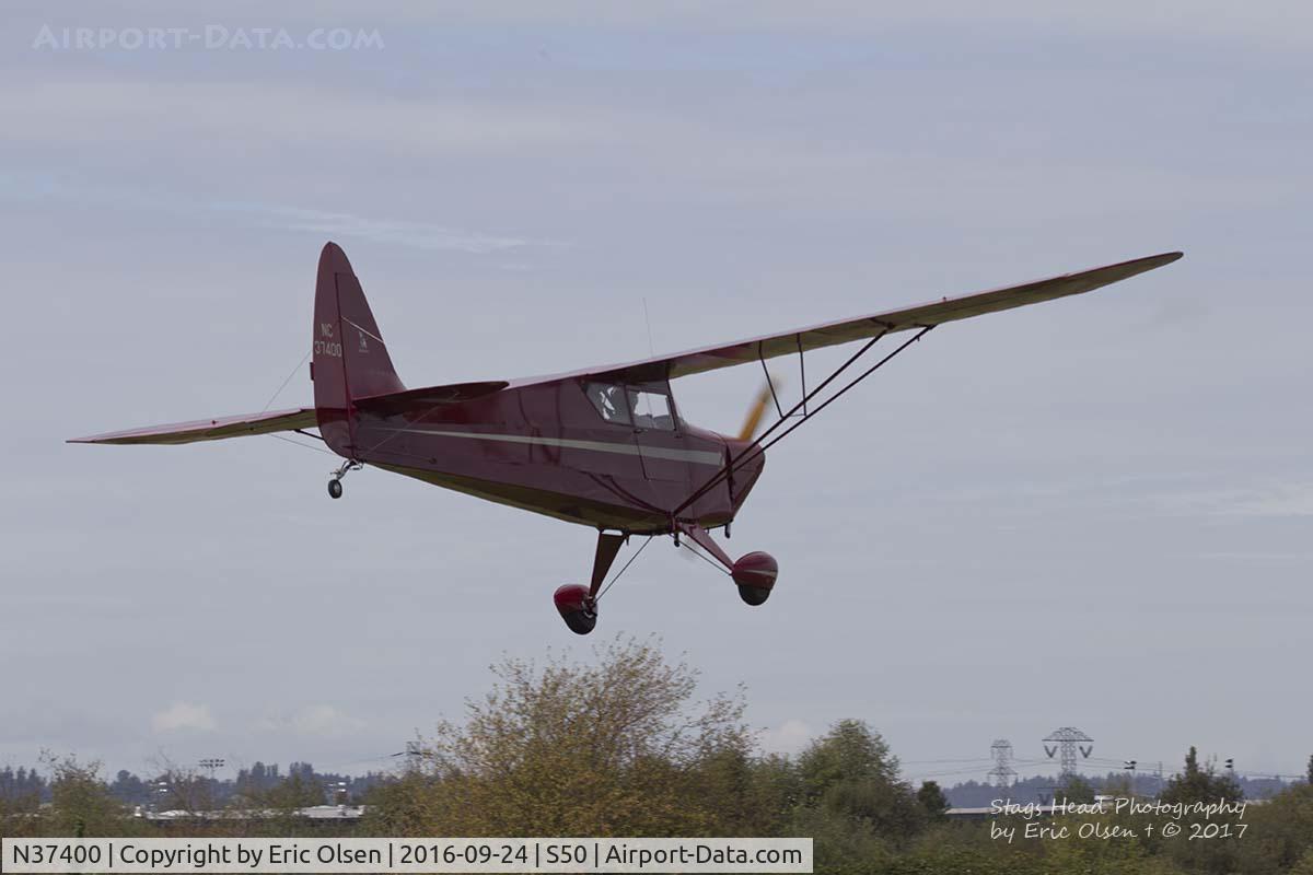 N37400, 1942 Interstate S-1A-65F Cadet C/N 243, Interstate coming into S50