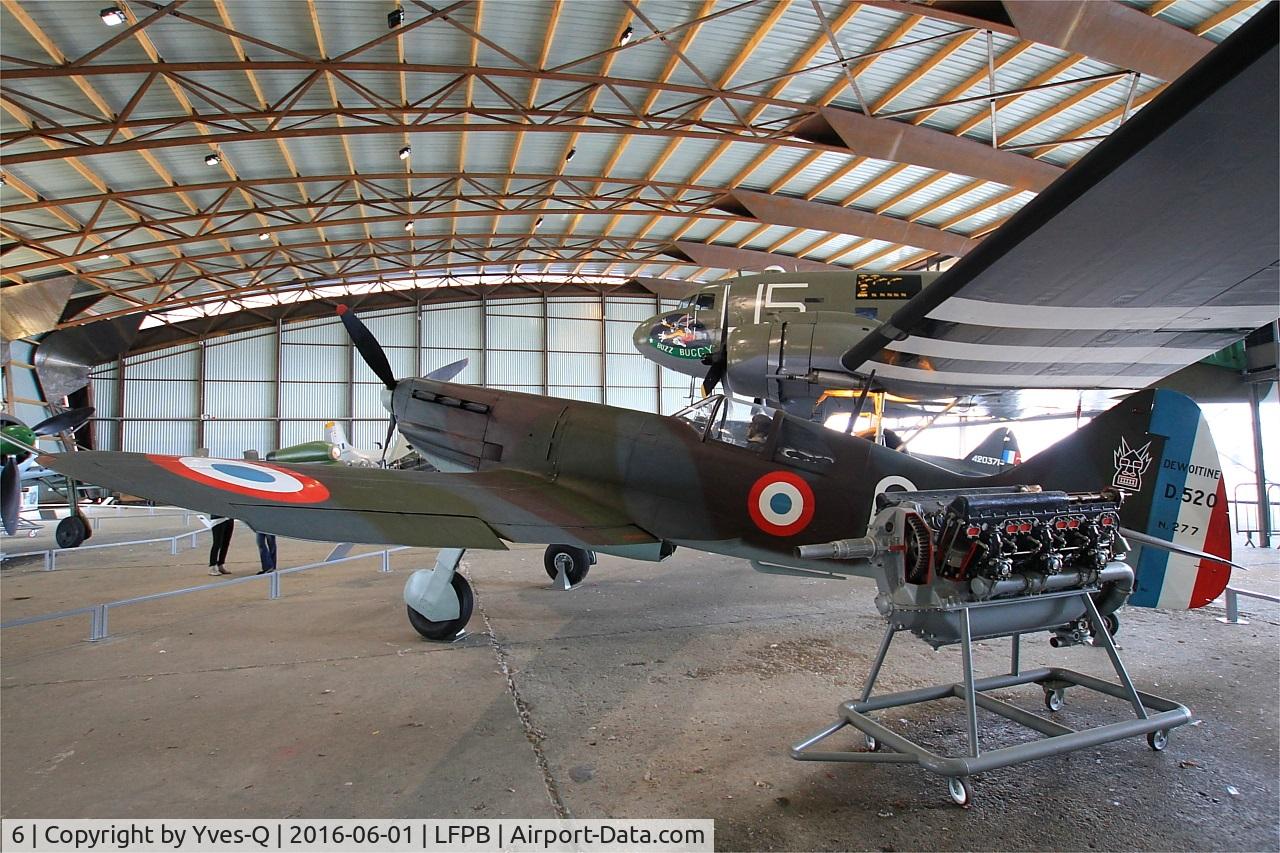 6, Dewoitine D.520 C/N 862, Dewoitine D.520, Air & Space Museum Paris-Le Bourget (LFPB)