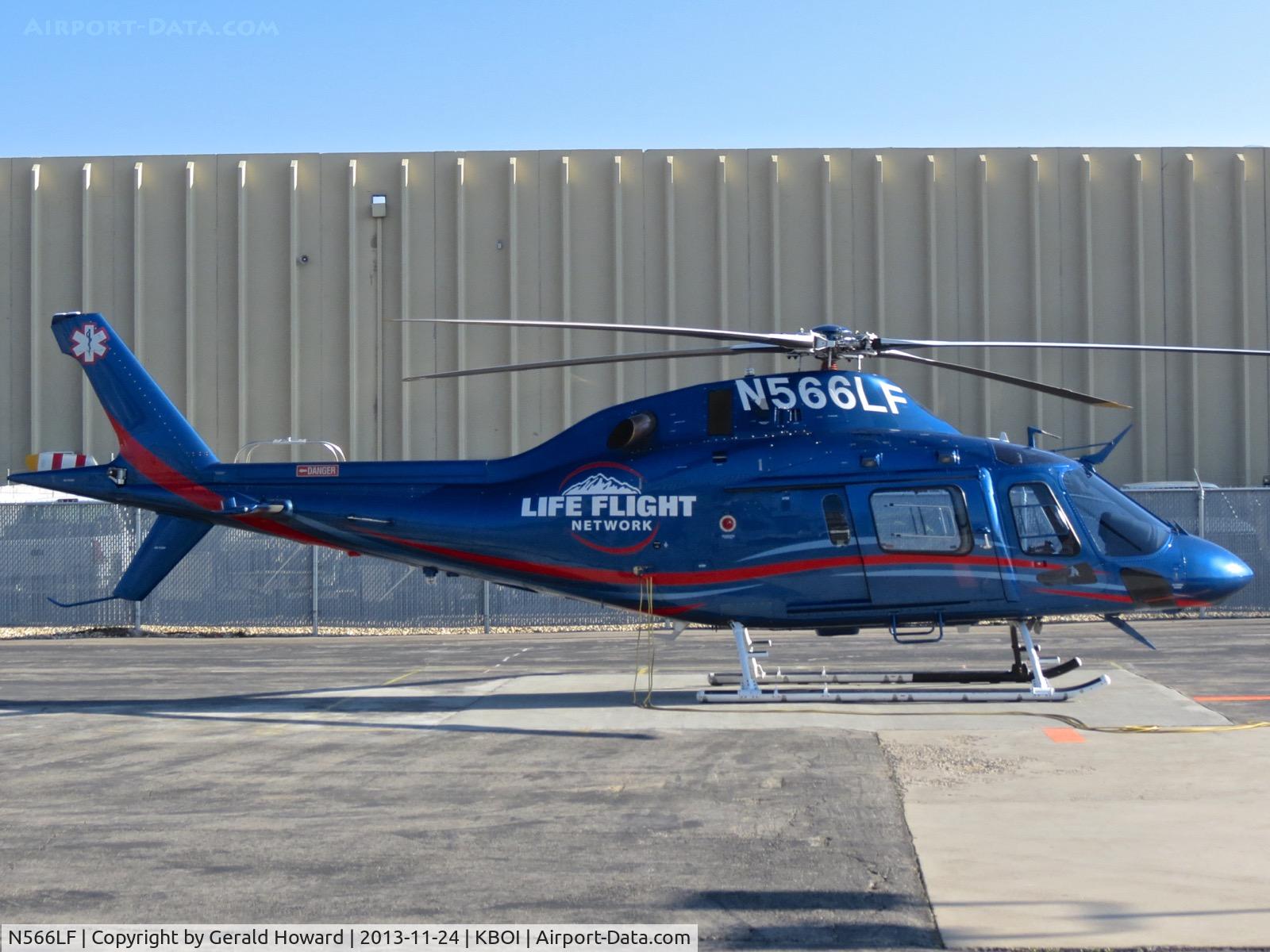 N566LF, 2013 AgustaWestland AW-119 Mk.II C/N 14808, Parked on the Life Flight ramp.