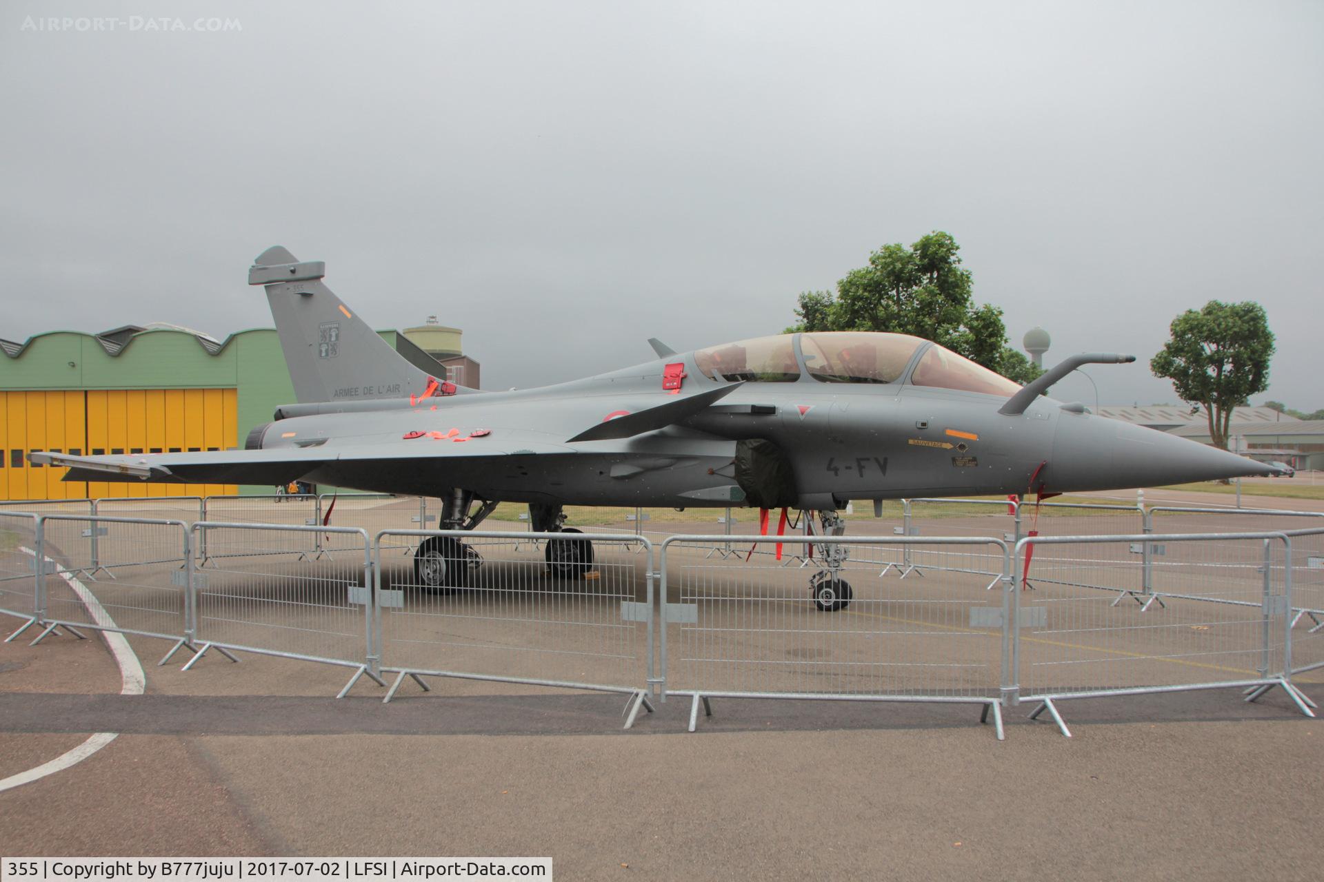 355, 2017 Dassault Rafale B C/N 355, on display at St-Dizier
