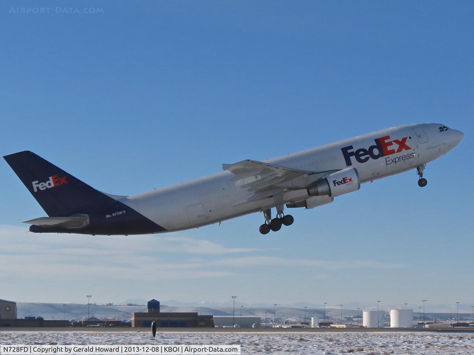 N728FD, 1990 Airbus A300B4-622R C/N 581, Departing RWY 28R.