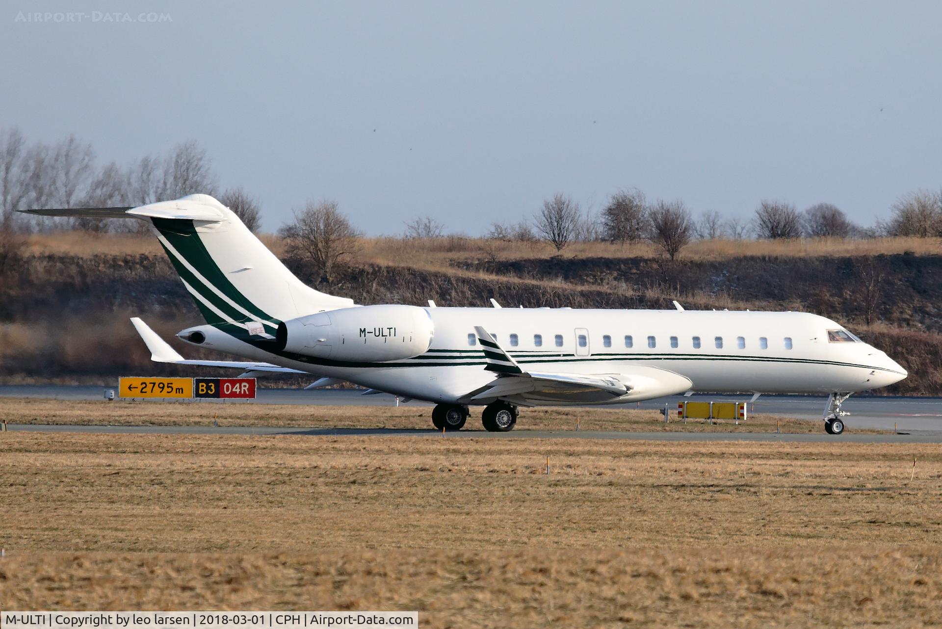 M-ULTI, 2010 Bombardier BD-700-1A10 Global Express C/N 9394, Copenhagen 1.3.2018