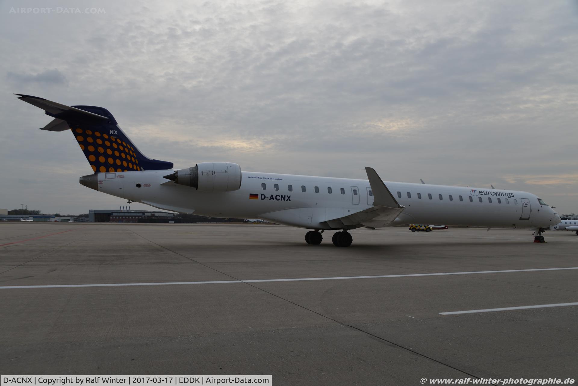 D-ACNX, 2011 Bombardier CRJ-900 NG (CL-600-2D24) C/N 15270, Bombardier CL-600-2D24 CRJ-900 - EW EWG Eurowings - 15270 - D-ACNX - 17.03.2017 - CGN