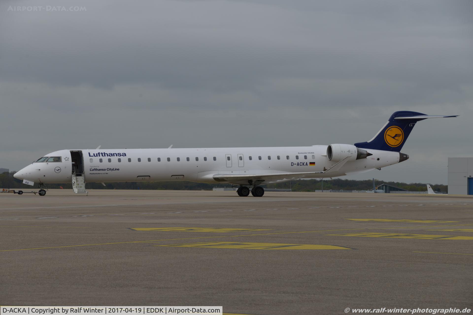 D-ACKA, 2006 Bombardier CRJ-900LR (CL-600-2D24) C/N 15072, Bombardier CL-600-2D24 CRJ-900LR - CL CLH Lufthansa CityLine 'Pfaffenhofen a.d. Ilm' - 15072 - D-ACKA - 19.04.2017 - CGN