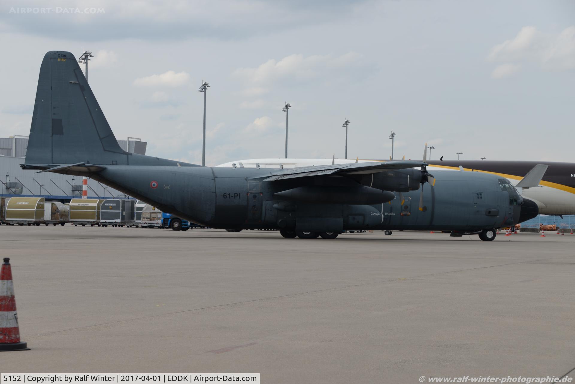5152, 1988 Lockheed C-130H-30 Hercules C/N 382-5152, Lockheed C-130H-30 Hercules - CTM French Air Force 61-PI FRAPI - 382-5152 - 5152 - 01.04.2017 - CGN