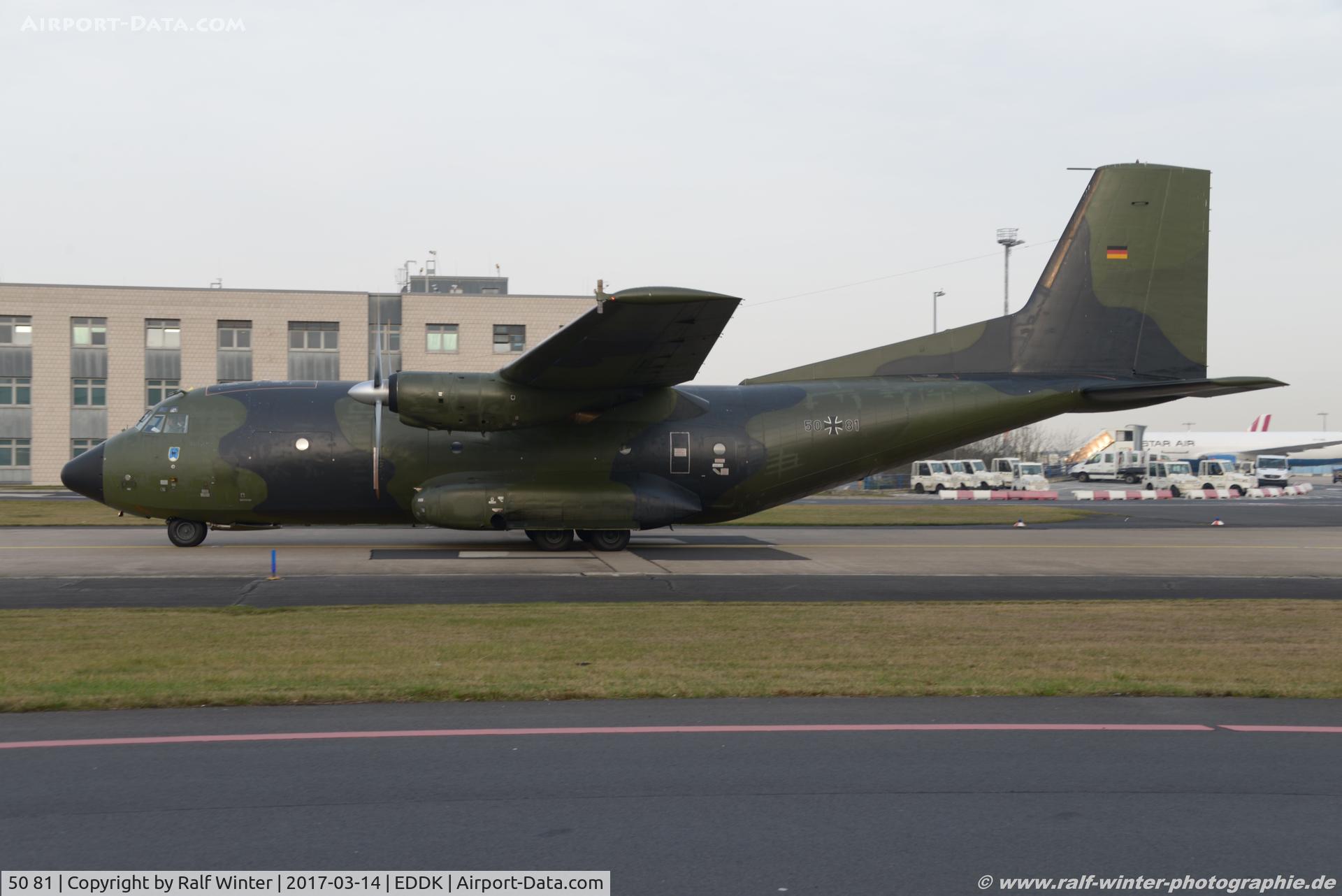 50 81, Transall C-160D C/N D118, Transall C-160D - GAF German Air Force - D118 - 50+81 - 14.03.2017 - CGN