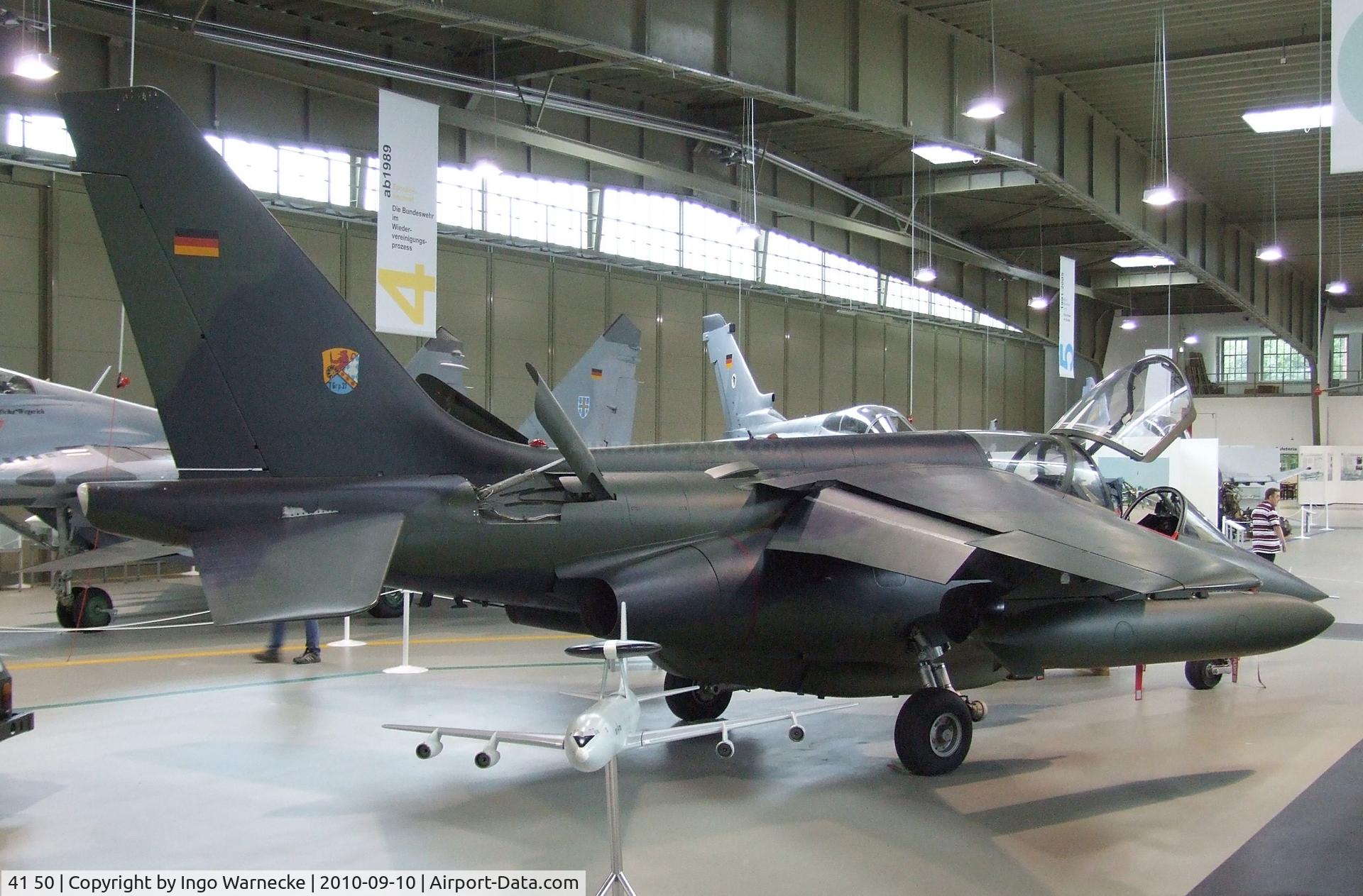 41 50, Dornier Alpha Jet C/N 0150, Dassault-Breguet/Dornier Alpha Jet A at the Luftwaffenmuseum, Berlin-Gatow