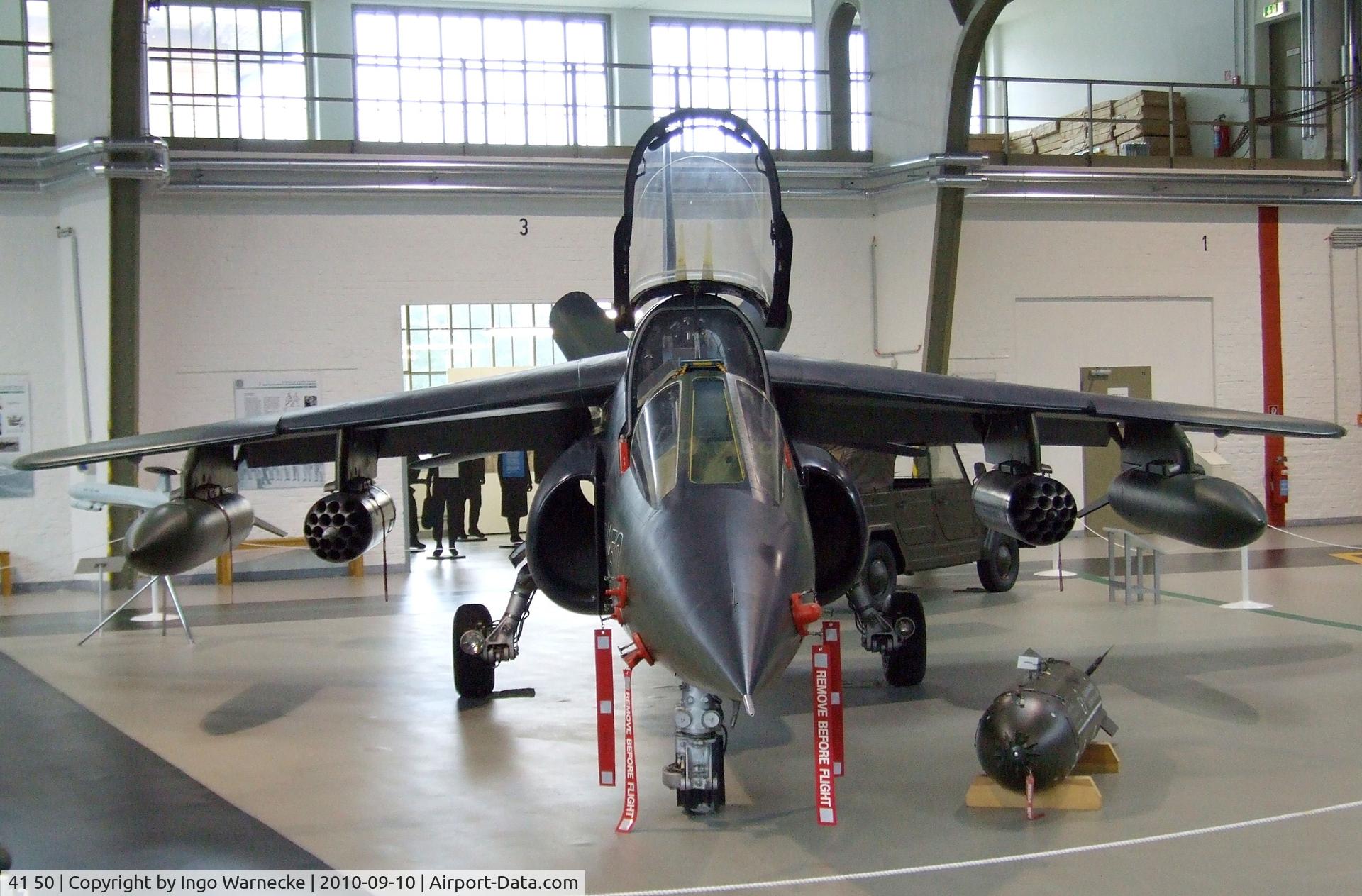 41 50, Dornier Alpha Jet C/N 0150, Dassault-Breguet/Dornier Alpha Jet A at the Luftwaffenmuseum, Berlin-Gatow