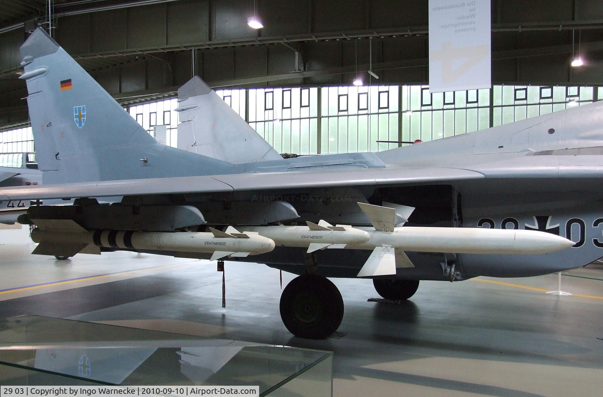 29 03, 1988 Mikoyan-Gurevich MiG-29G C/N 2960525110, Mikoyan i Gurevich MiG-29G FULCRUM-A at the Luftwaffenmuseum, Berlin-Gatow