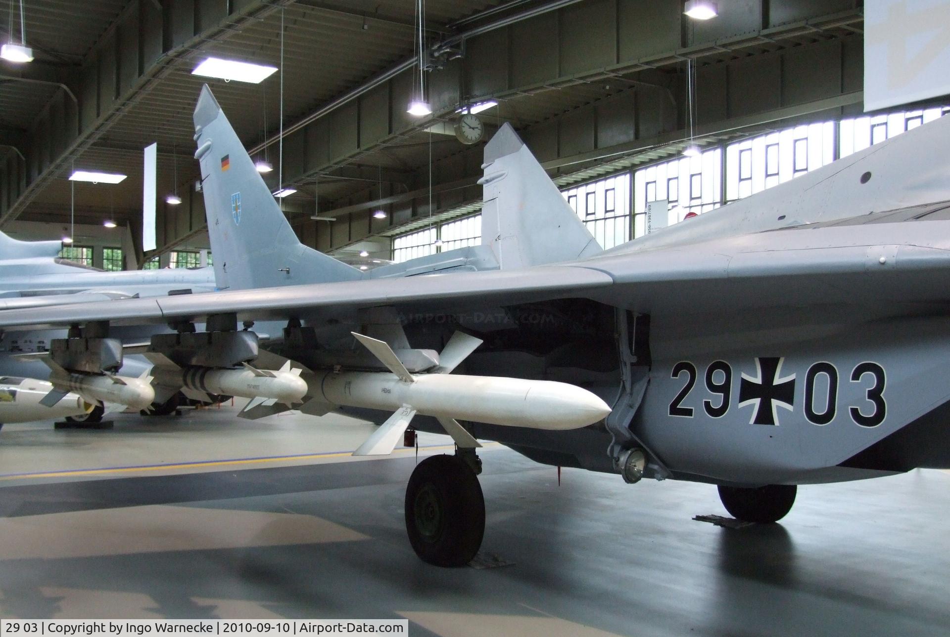 29 03, 1988 Mikoyan-Gurevich MiG-29G C/N 2960525110, Mikoyan i Gurevich MiG-29G FULCRUM-A at the Luftwaffenmuseum, Berlin-Gatow