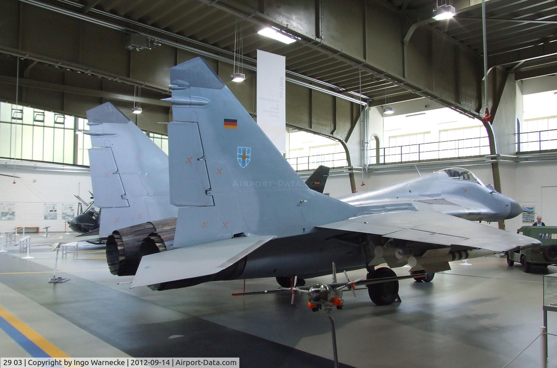 29 03, 1988 Mikoyan-Gurevich MiG-29G C/N 2960525110, Mikoyan i Gurevich MiG-29G FULCRUM-A at the Luftwaffenmuseum, Berlin-Gatow