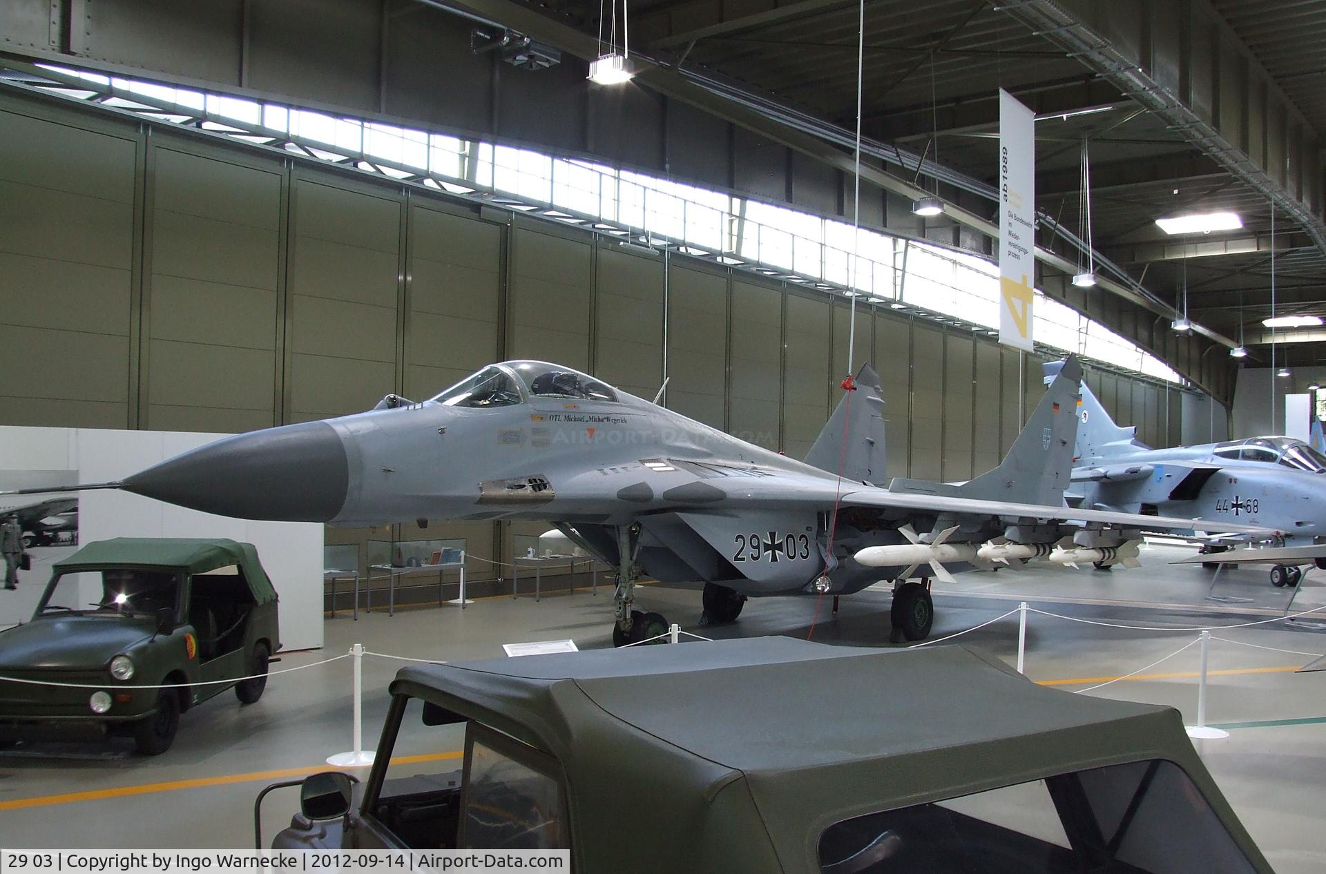 29 03, 1988 Mikoyan-Gurevich MiG-29G C/N 2960525110, Mikoyan i Gurevich MiG-29G FULCRUM-A at the Luftwaffenmuseum, Berlin-Gatow