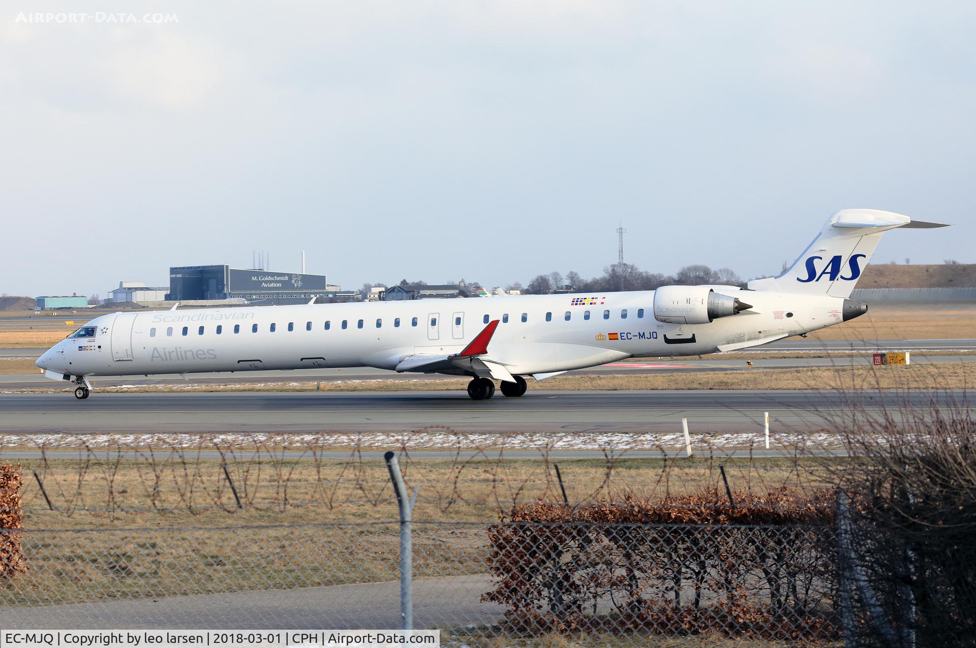 EC-MJQ, 2016 Bombardier CRJ-1000 (CL-600-2E25) C/N 19047, Copenhagen 1.3.2018
