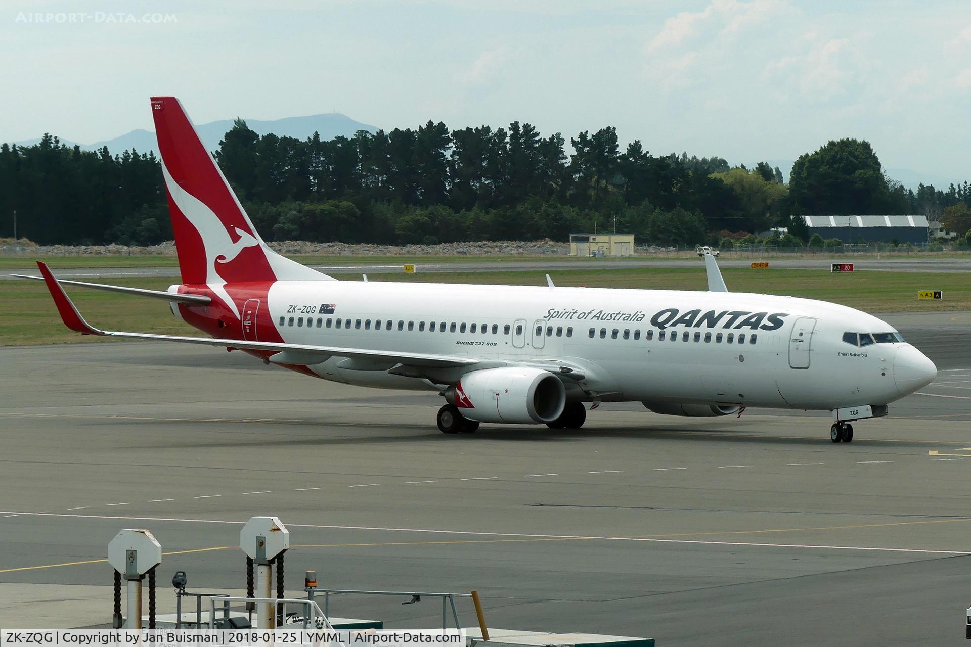 ZK-ZQG, 2011 Boeing 737-838 C/N 34190, Quantas