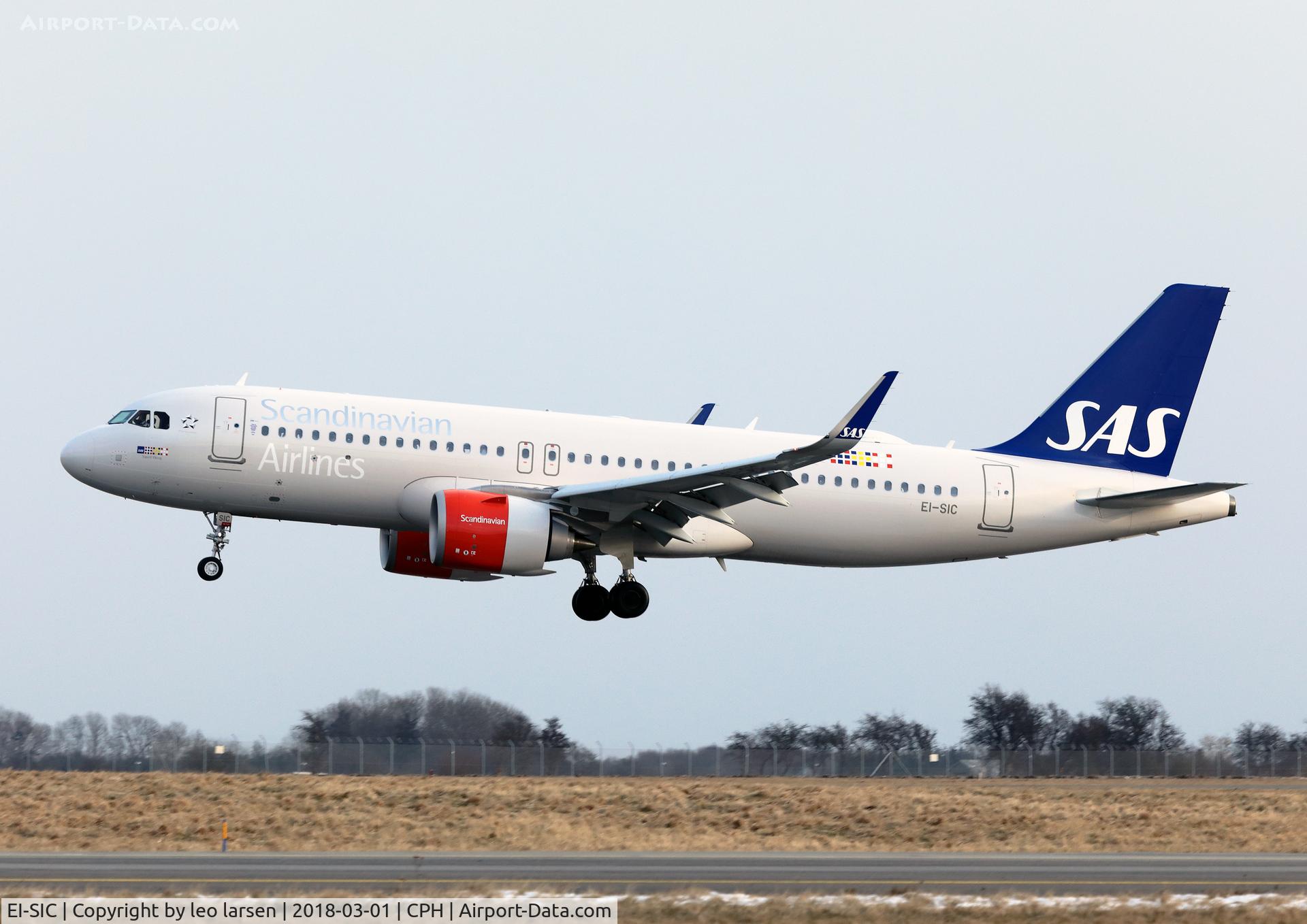 EI-SIC, 2017 Airbus A320-251N C/N 7979, Copenhagen 1.3.2018 L/D R-04L