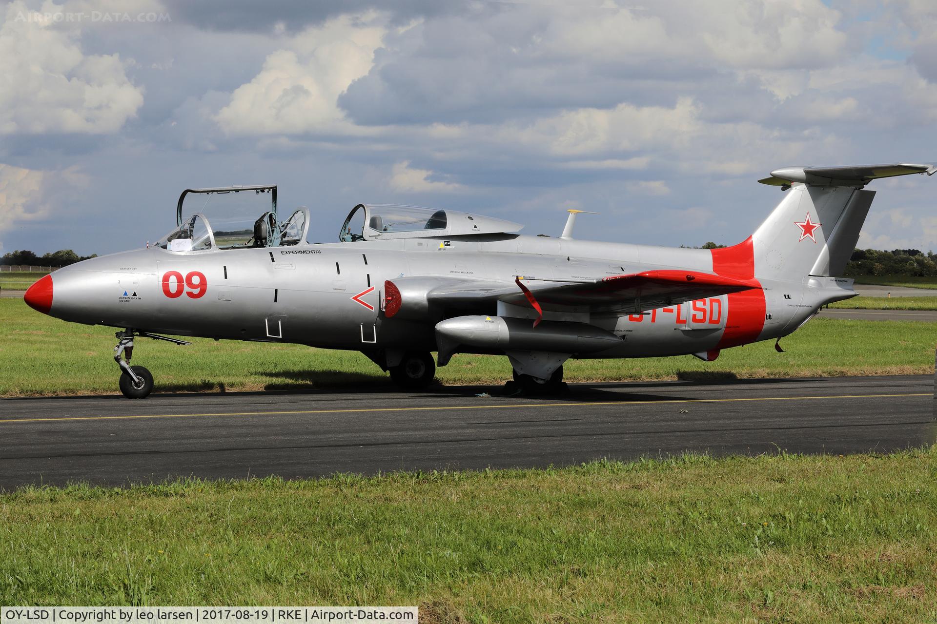 OY-LSD, 1973 Aero L-29 C/N 394952, Roskilde Air Show 19.8.2017