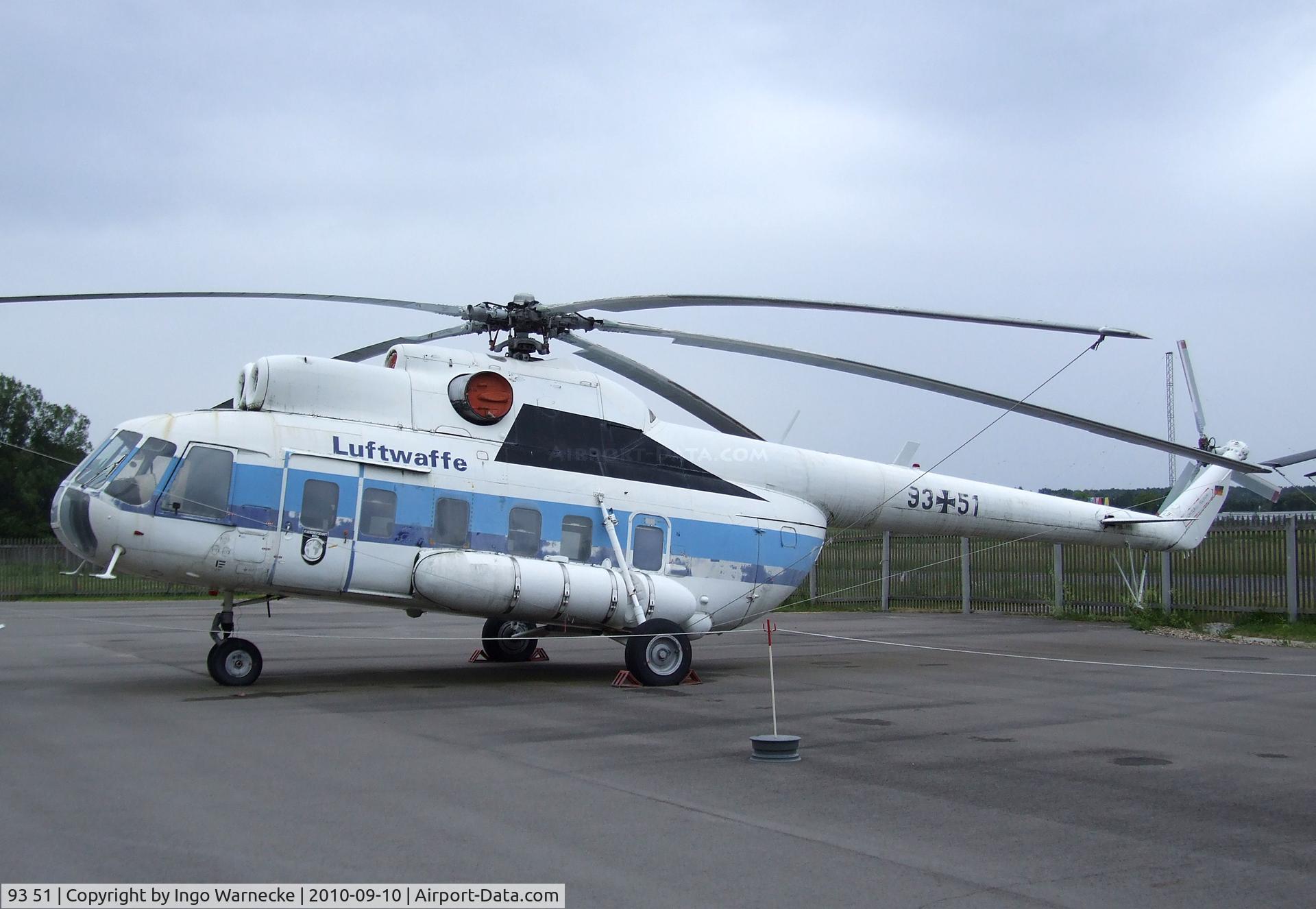 93 51, Mil Mi-8S Hip C/N 105104, Mil Mi-8S HIP at the Luftwaffenmuseum, Berlin-Gatow