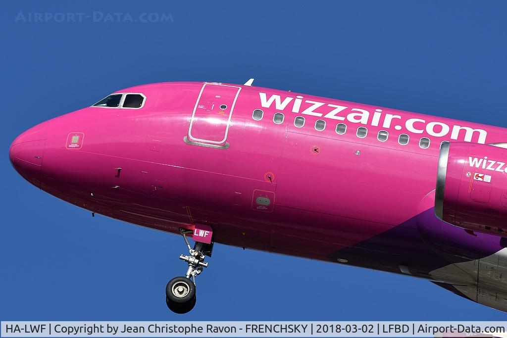 HA-LWF, 2008 Airbus A320-232 C/N 3562, WIZZ landing runway 23