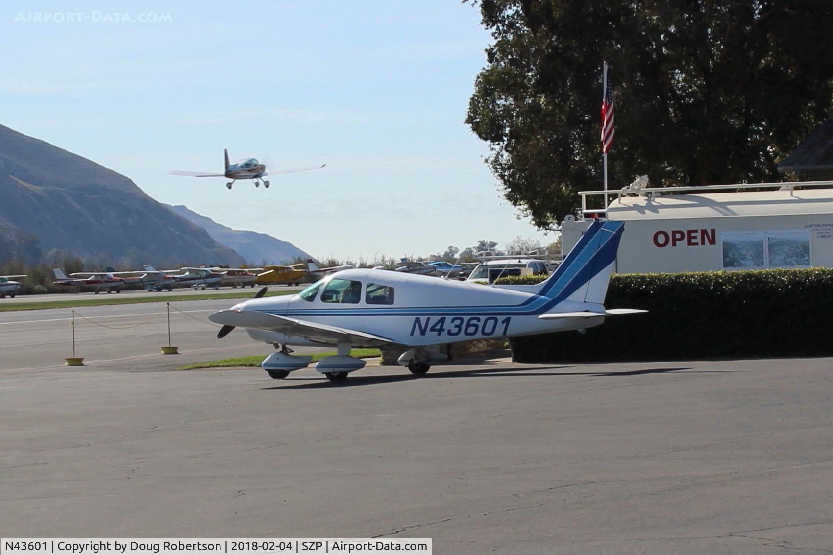 N43601, 1974 Piper PA-28-140 Cruiser C/N 28-7425381, 1974 Piper PA-28-140 CRUISER, Lycoming O&VO-360 180 Hp upgrade by STC, at Fuel Dock
