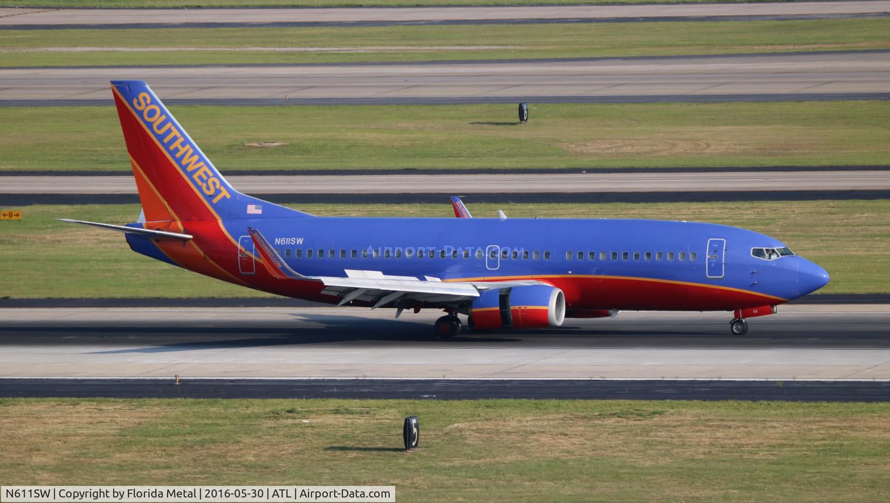 N611SW, 1995 Boeing 737-3H4 C/N 27697, Southwest