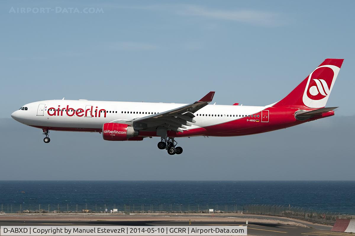 D-ABXD, 2007 Airbus A330-243 C/N 822, A330 de BER, en aproximacion a GCRR