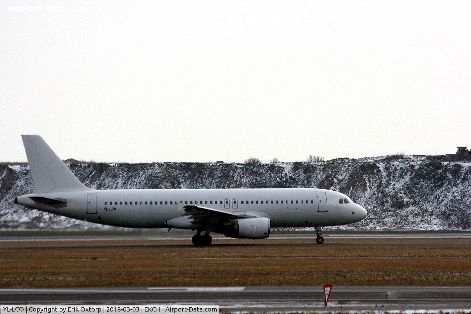 YL-LCO, 2002 Airbus A320-214 C/N 1873, YL-LCO taxing for takeoff on rw 04R