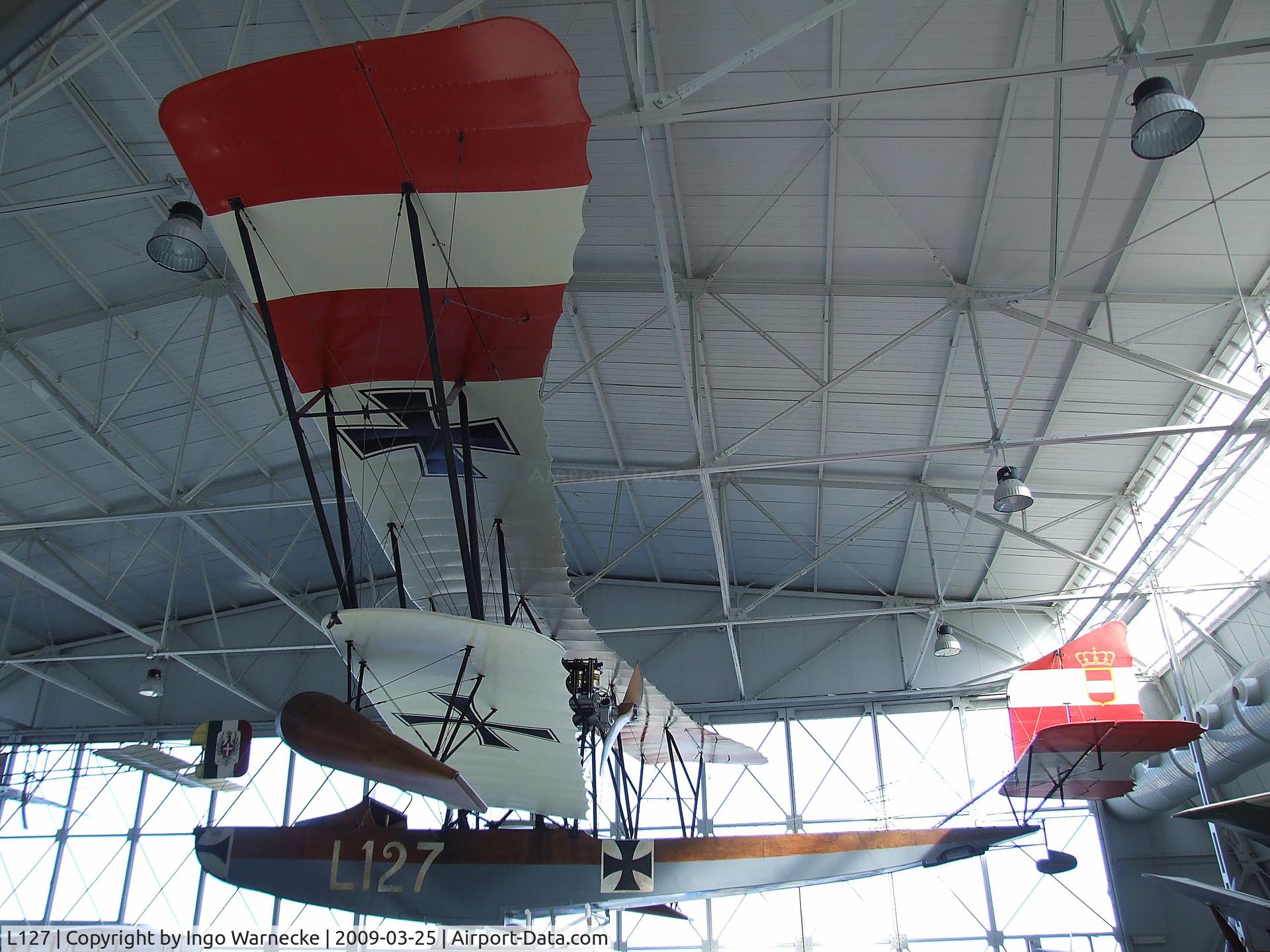 L127, U.F.A.G. (Lohner) T1 C/N 127, Lohner Type L (UFAG T1) at the Museo storico dell'Aeronautica Militare, Vigna di Valle