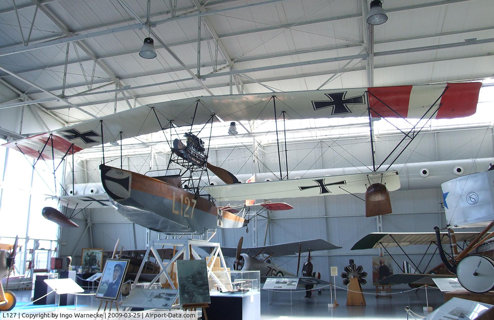 L127, U.F.A.G. (Lohner) T1 C/N 127, Lohner Type L (UFAG T1) at the Museo storico dell'Aeronautica Militare, Vigna di Valle