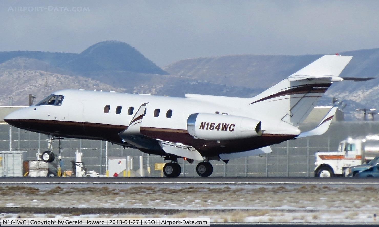 N164WC, 1986 British Aerospace BAe.125 Series 800A C/N 258072, Landing RWY 28R.