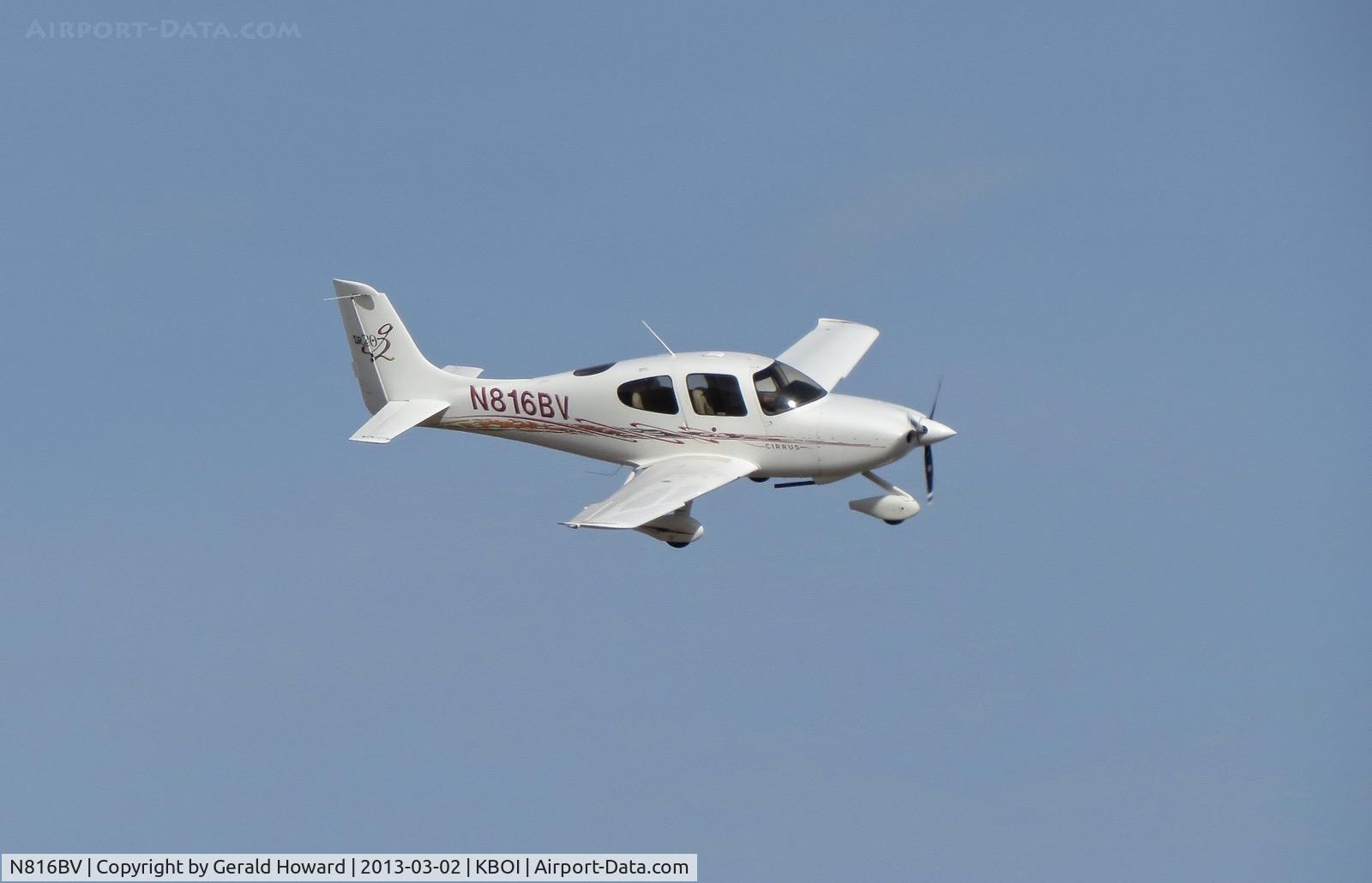 N816BV, 2005 Cirrus SR20 G2 C/N 1594, Turning final for RWY 10R.