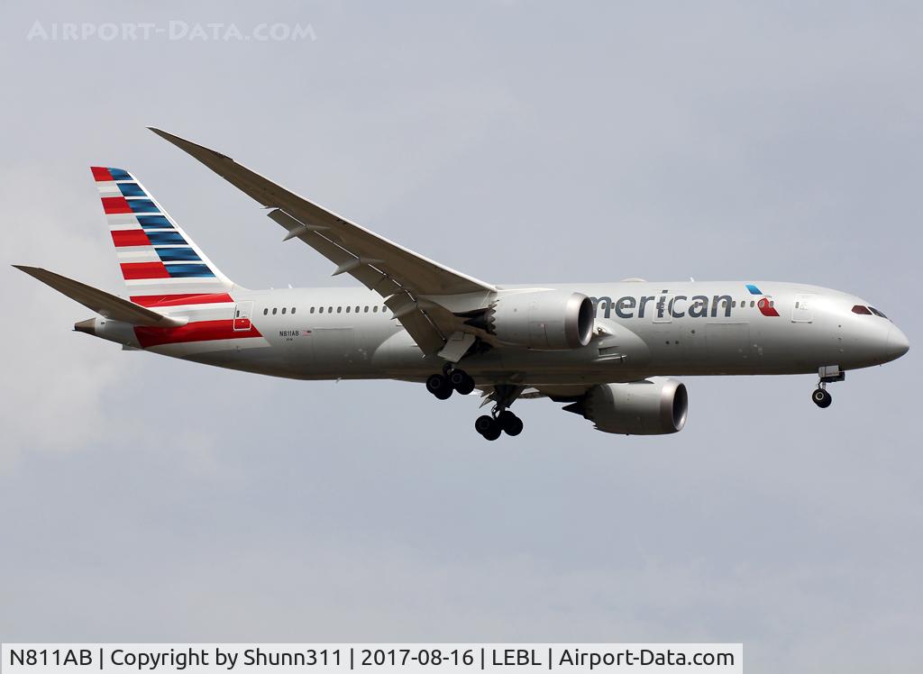 N811AB, 2015 Boeing 787-8 Dreamliner C/N 40629, Landing rwy 07L