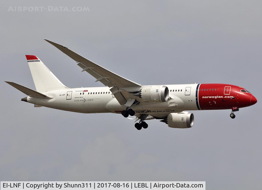 EI-LNF, 2014 Boeing 787-8 Dreamliner C/N 35313, LAnding rwy 07L
