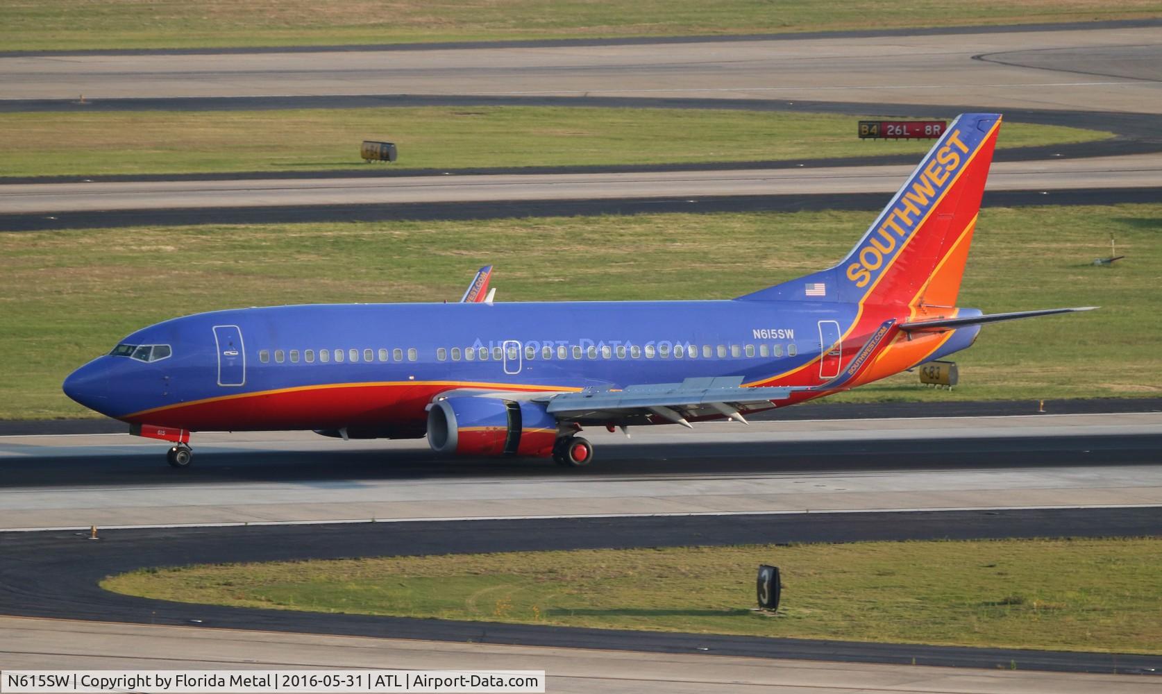 N615SW, 1995 Boeing 737-3H4 C/N 27698, Southwest