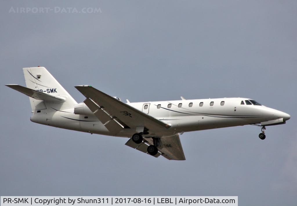 PR-SMK, 2008 Cessna 680 Citation Sovereign C/N 680-0252, Landing rwy 07L