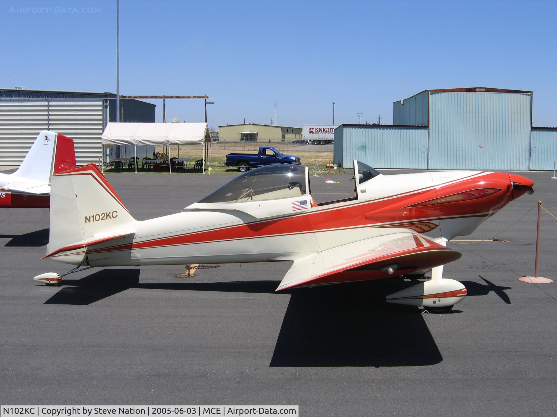 N102KC, 1982 Vans RV-3 C/N 760, Kenneth Coe's 1982 (Gill Pederson) RV-3 at Merced,CA