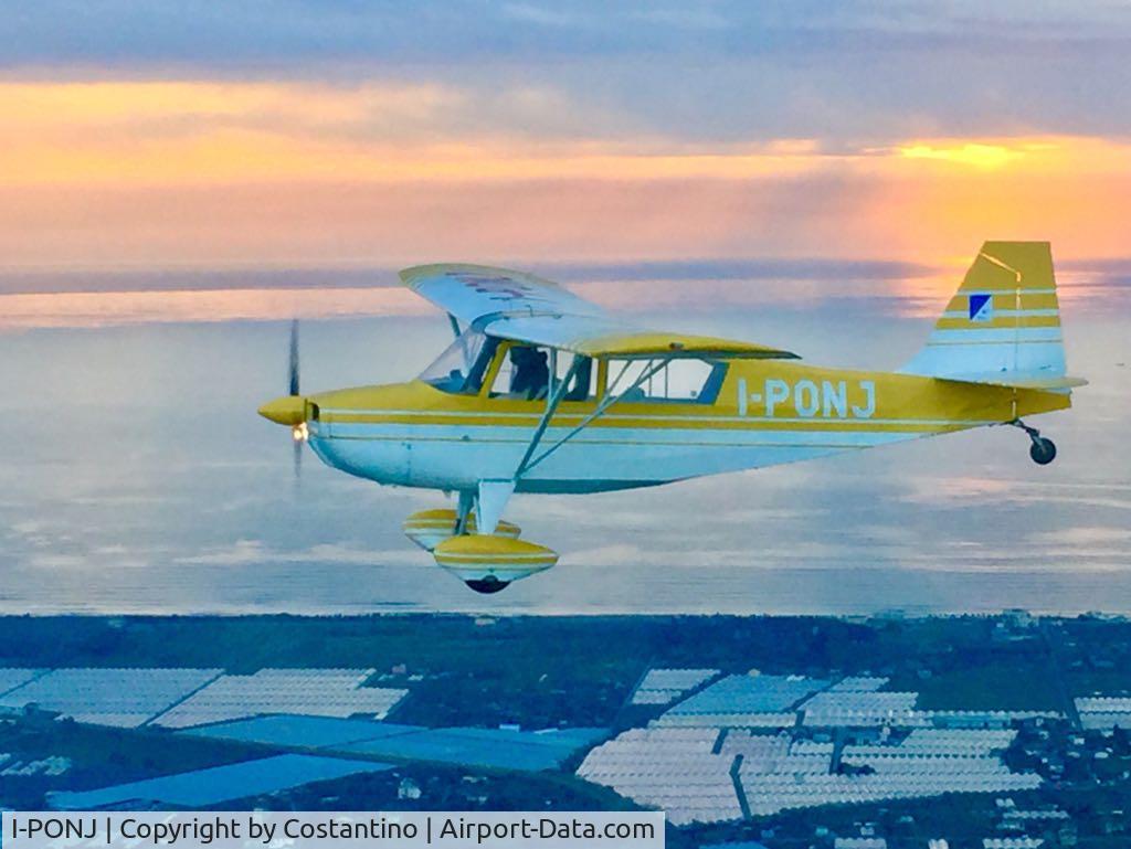 I-PONJ, 1966 Champion 7ECA Citabria Citabria C/N 119, Perfect yellow bird flew over Salerno