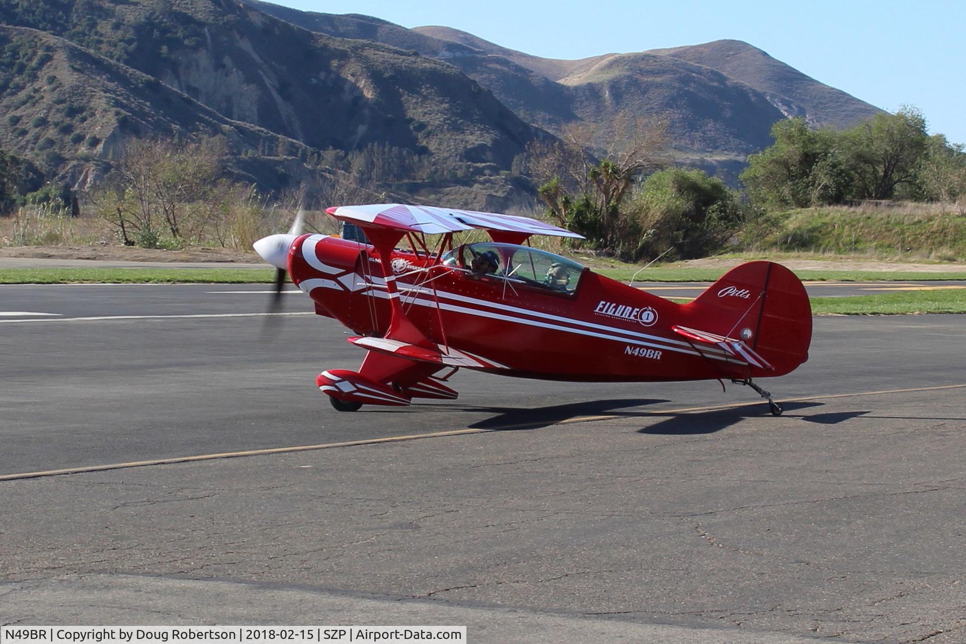 N49BR, Pitts S-2A Special C/N 2212, 1983 Aerotek PITTS S-2A SPECIAL, Lycoming AEIO-360 180 Hp, holding short Rwy 04