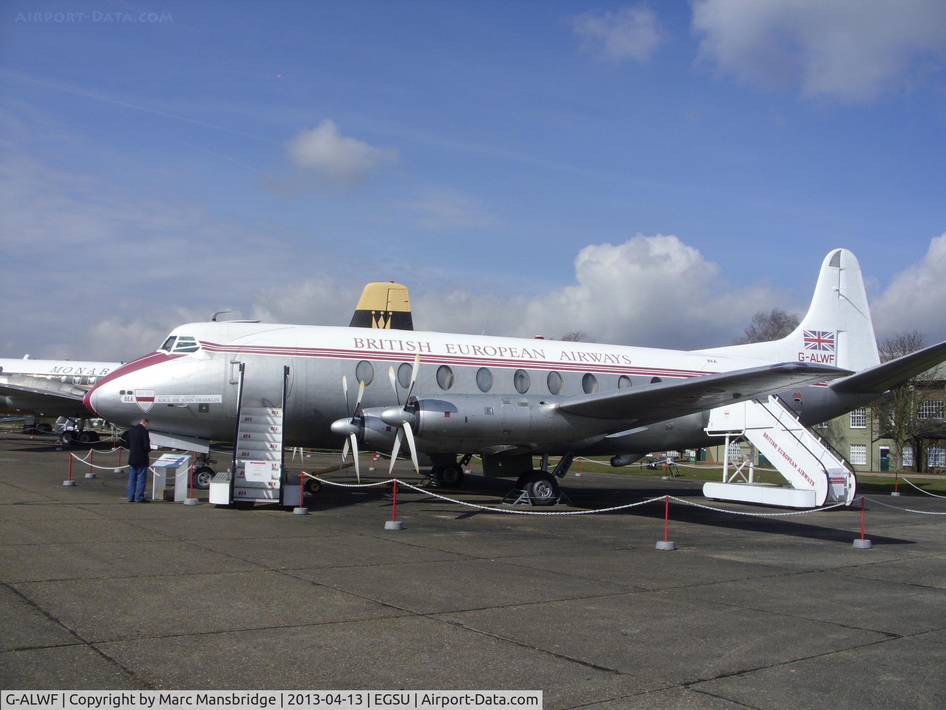 G-ALWF, 1952 Vickers Viscount 701 C/N 005, At the IWM (Imperial War Museum) Duxford Aviation Museum EGSU