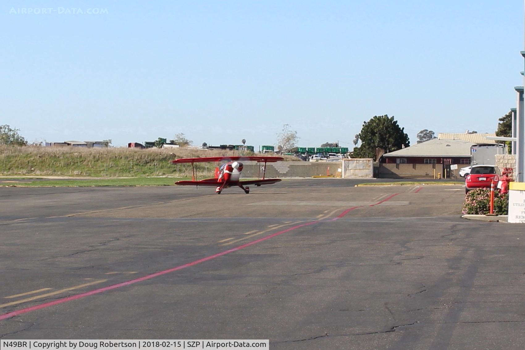 N49BR, Pitts S-2A Special C/N 2212, 1983 Aerotek PITTS S-2A SPECIAL, Lycoming AEIO-360 180 Hp, full inverted systems, S-turns taxi to Rwy 04