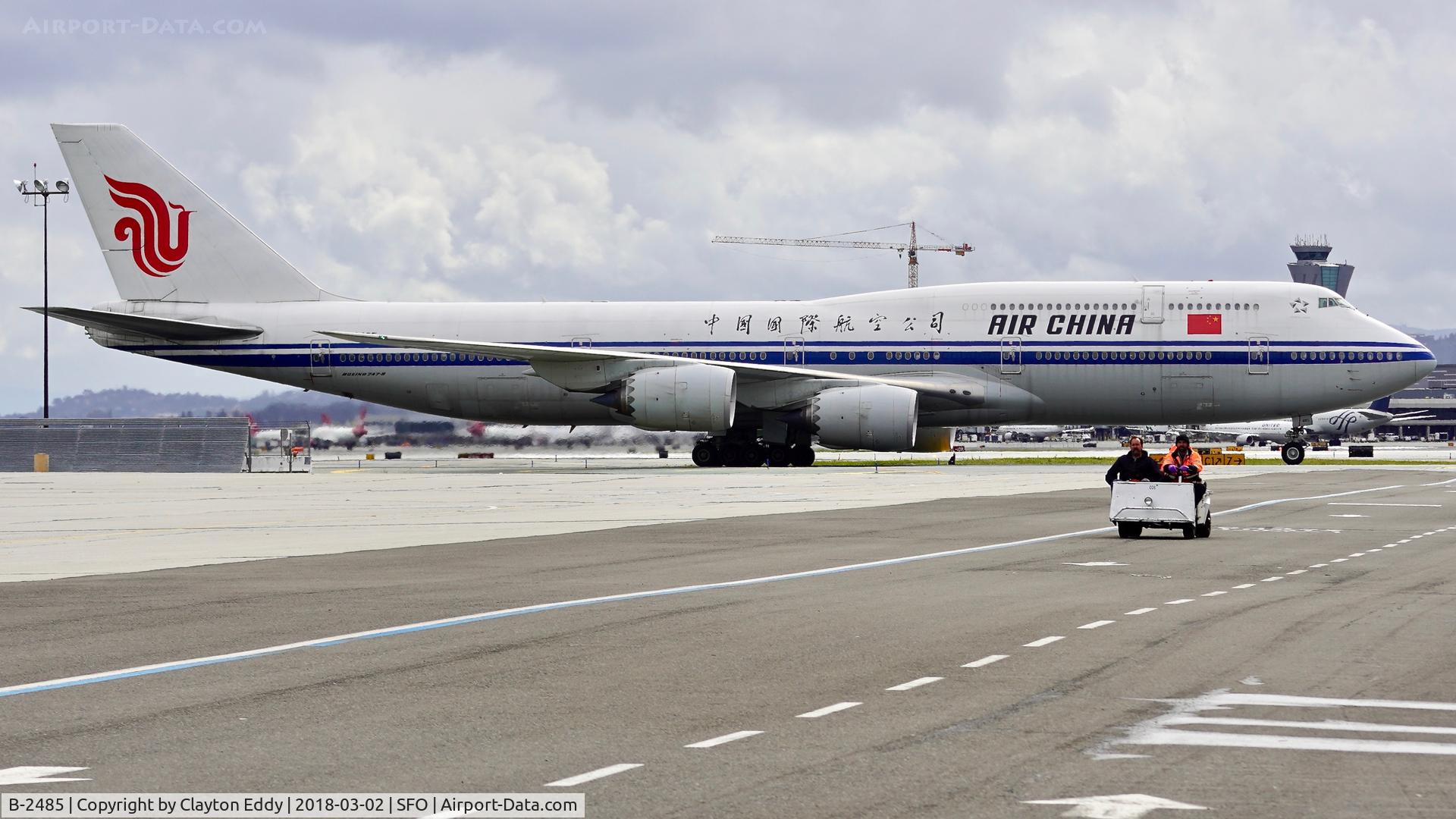 B-2485, 2014 Boeing 747-89L C/N 41191, SFO 2018.