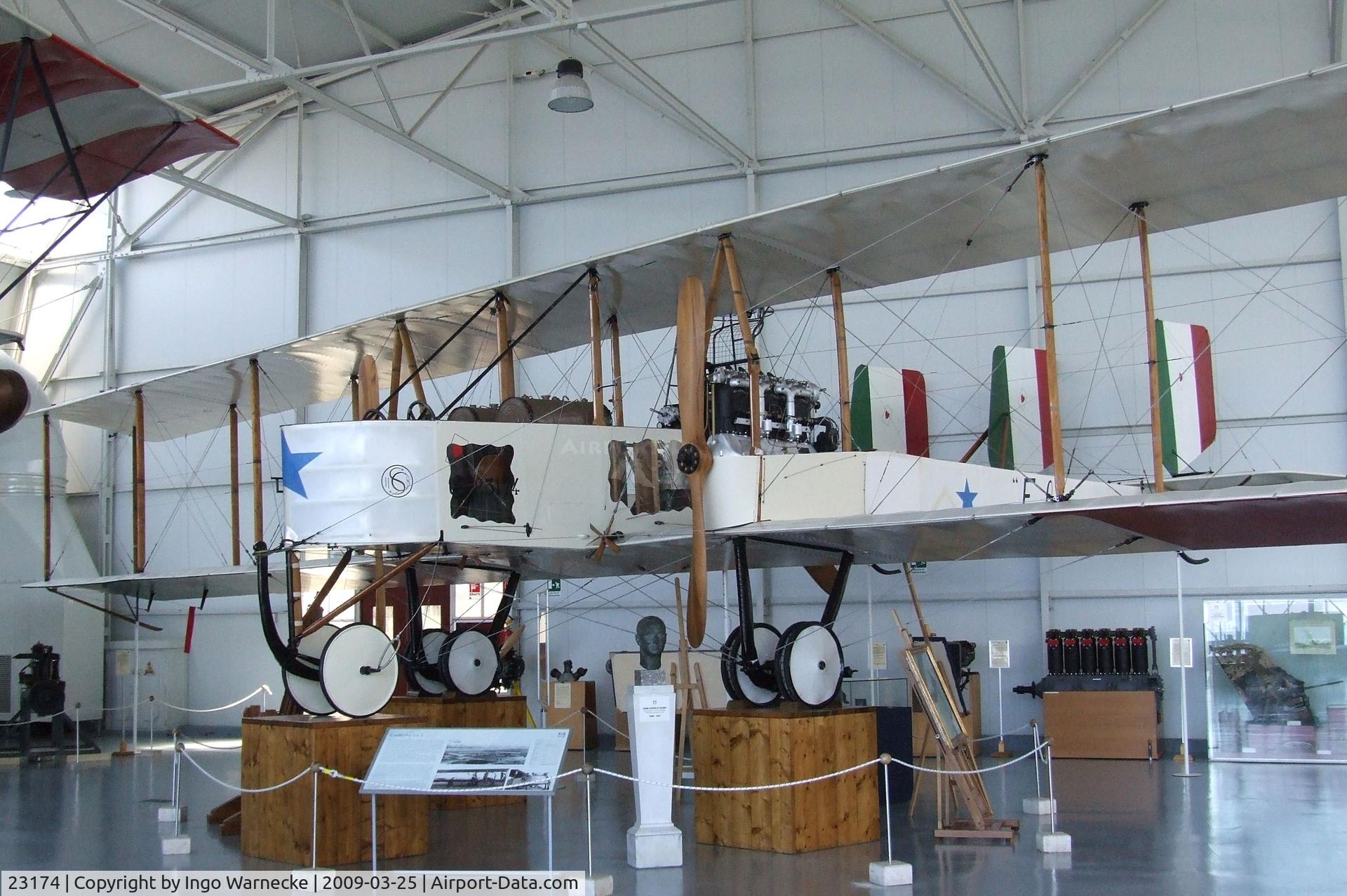 23174, 1916 Caproni Ca.3 Falco C/N unknown_23174, Caproni Ca.3 (Ca.33) at the Museo storico dell'Aeronautica Militare, Vigna di Valle